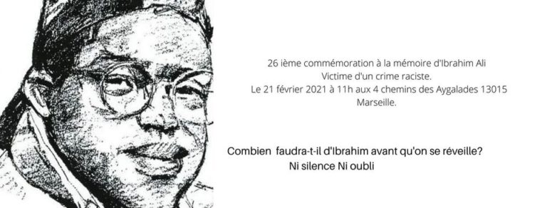Ibrahim Ali : 26 ans déjà. Ni silence ni pardon ni oubli
