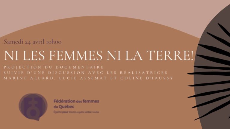 Projection du film Ni les femmes ni la terre !