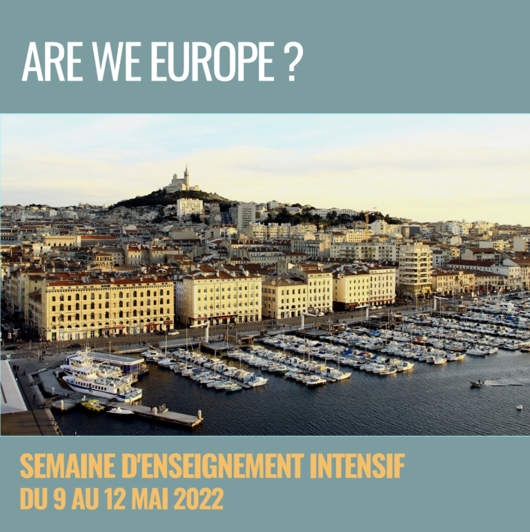 Semaine d&rsquo;enseignement intensif – « Are We Europe »