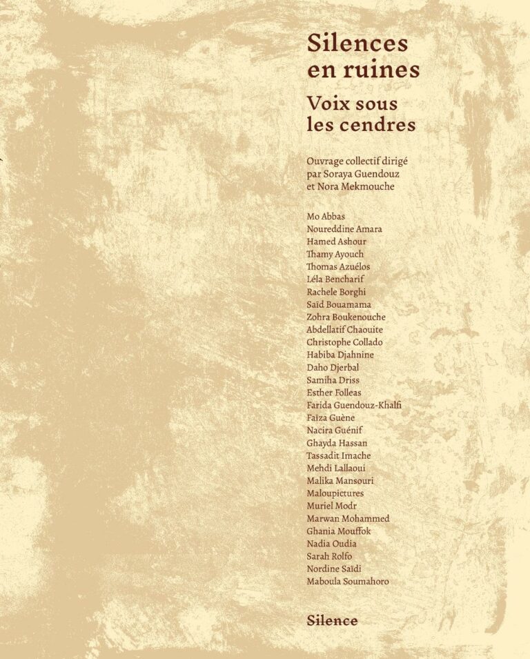 Tournée – Présentation de l&rsquo;ouvrage Silences en ruines, voix sous les cendres