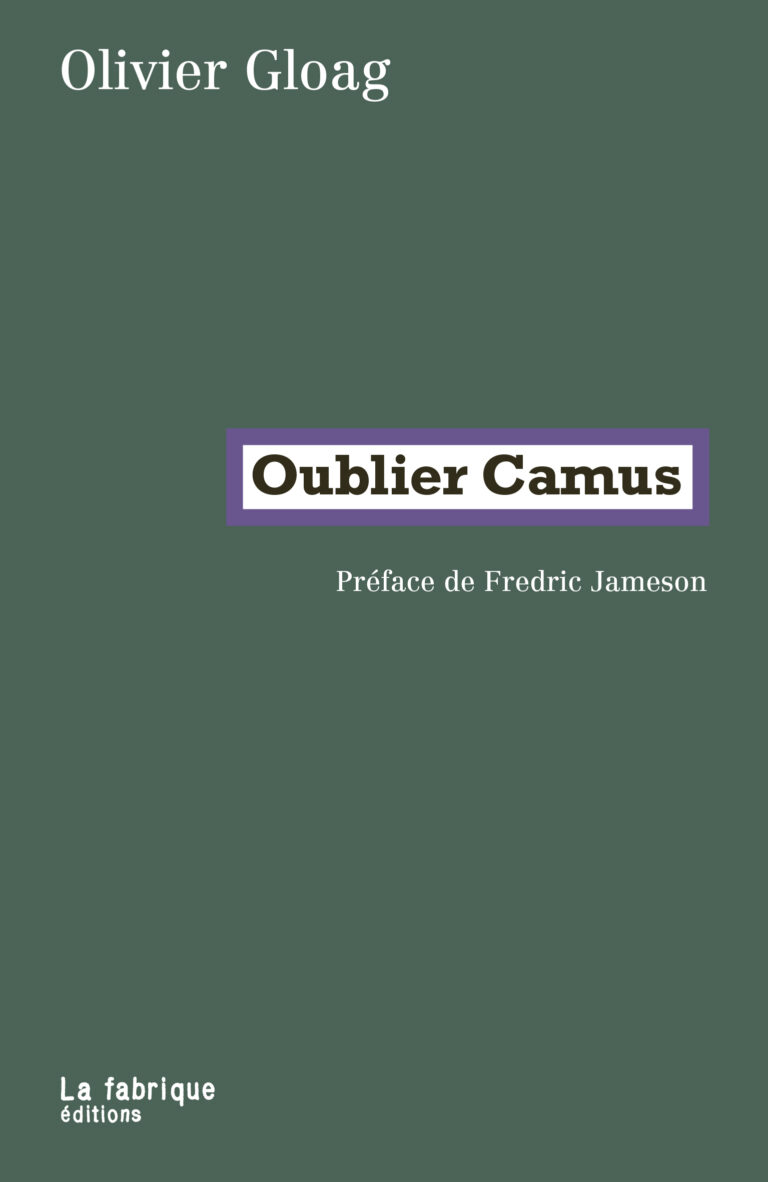 Livre – Oublier Camus