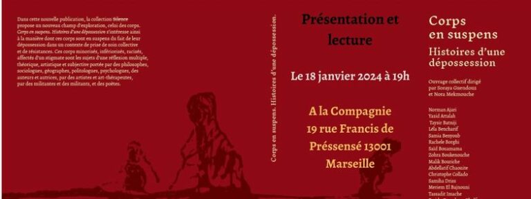 Présentation de l&rsquo;ouvrage collectif : Corps en suspens. Histoires d&rsquo;une dépossession. Marseille
