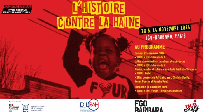 RENCONTRE NATIONALE – L’HISTOIRE CONTRE LA HAINE !