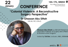Conférence « Colonial Violence: A Reconstructive Surgery Perspective » par Ghassan Abu-Sittah