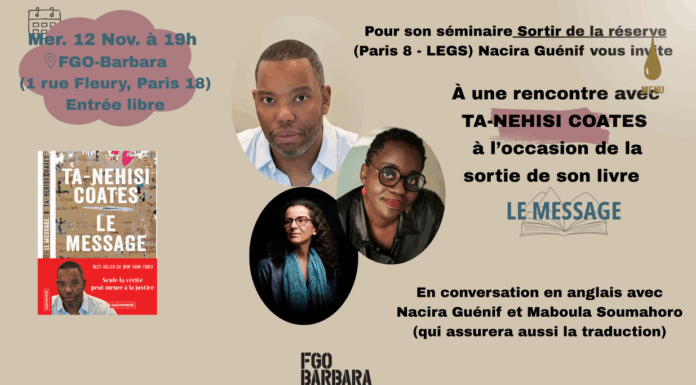 Rencontre avec l’auteur Ta-Nehisi Coates